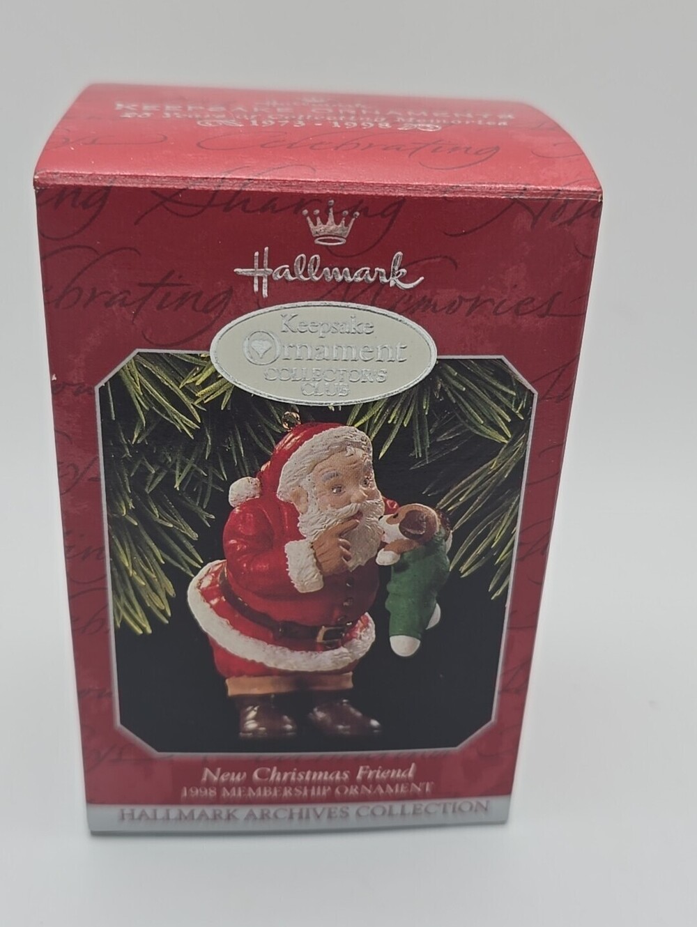 Hallmark Keepsake Ornament Collector’s Club 1998 New Christmas Friend NIB
